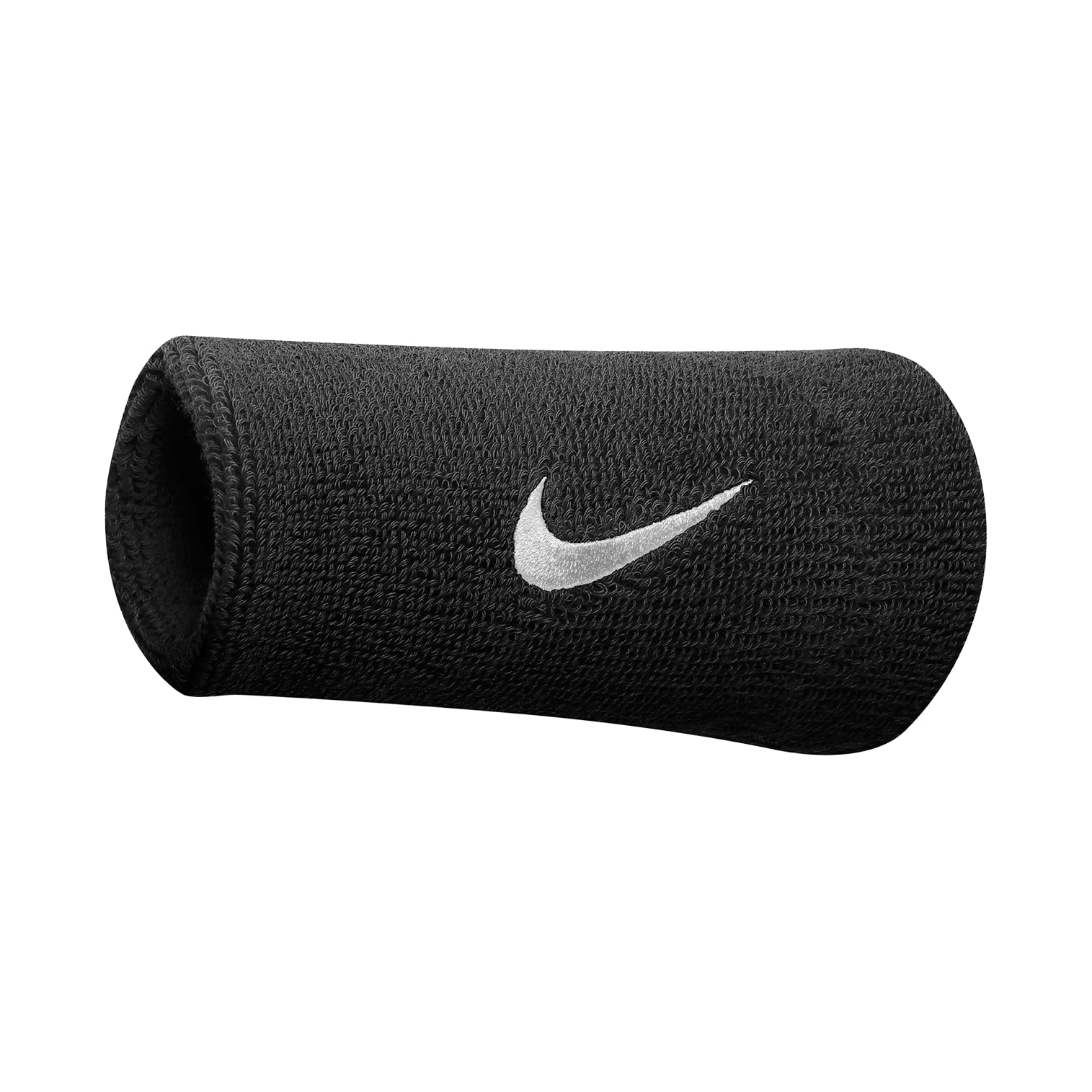 Nike Unisex Swoosh Doublewide Banda sudatoria Black/​White One Size