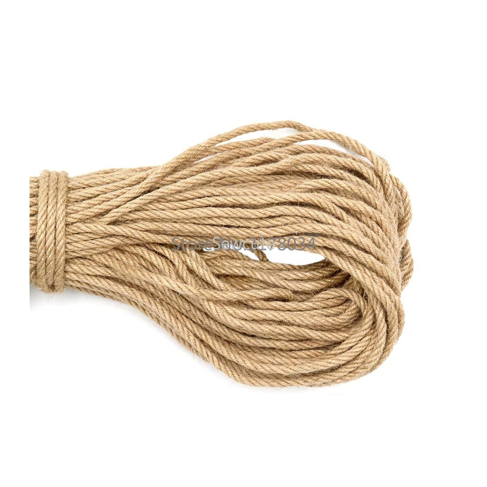 Naturalny sznurek jutowy, 6mm Wide Natural Color Jute Rope Duty Twine Hemp 20M