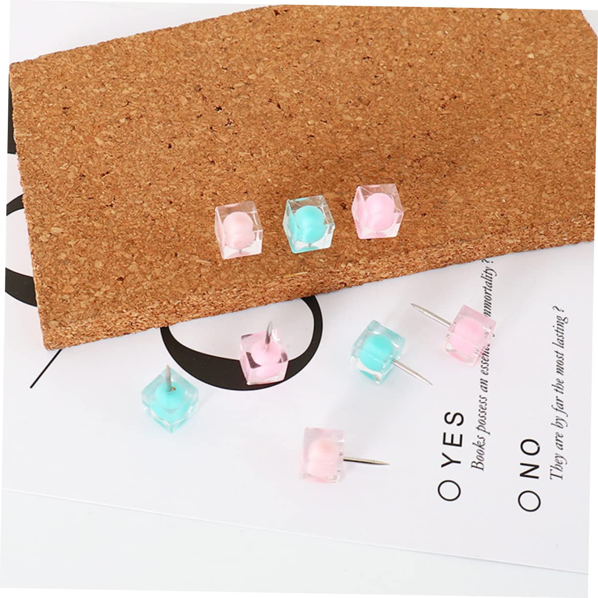 VILLCASE 200piezas Chinchetas De Color Candy Push para Pared De Tablero De Mensajes para y Escuela