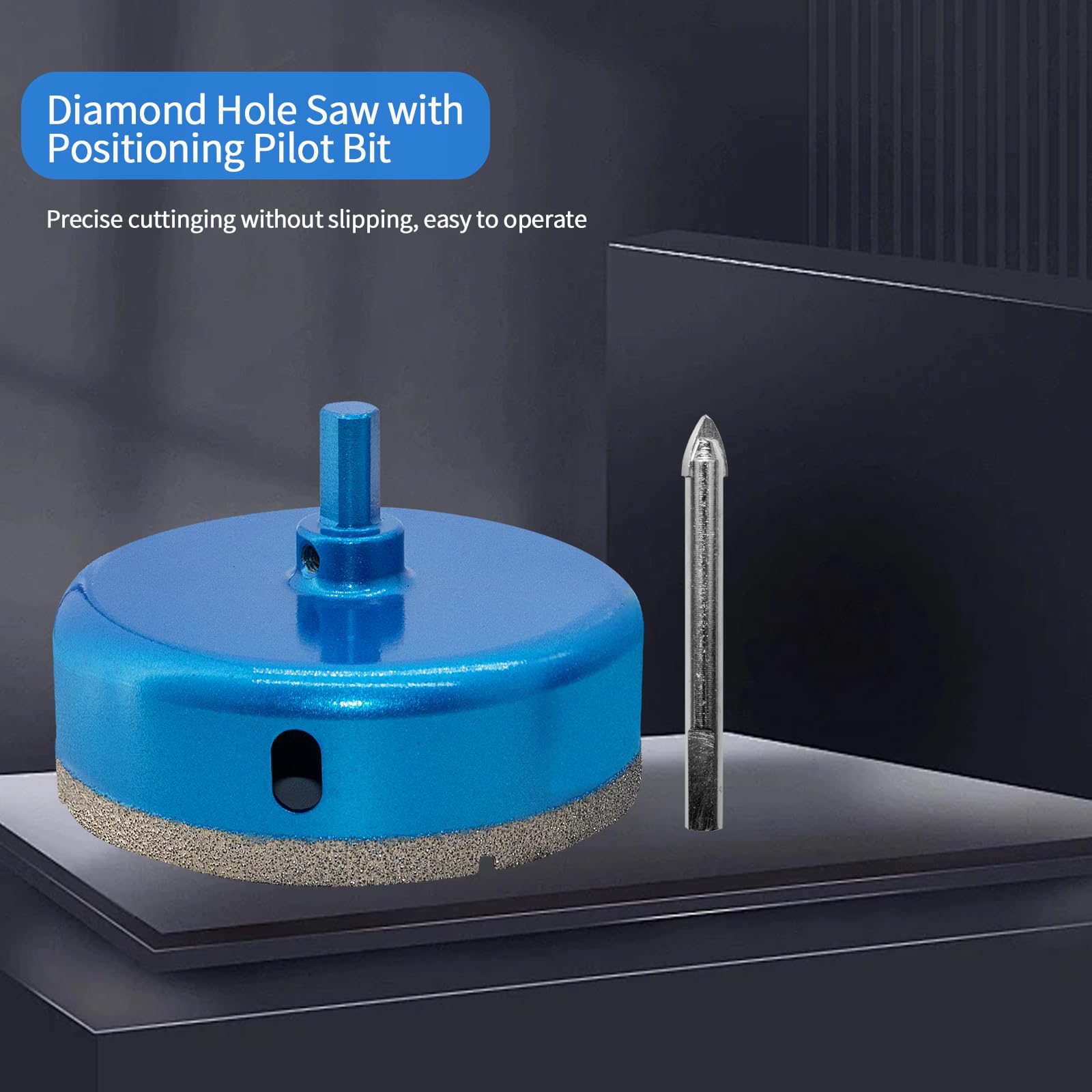 Diamentowa otwornica 130 mm z wiertłem centrującym, profesjonalne wiertło rdzeniowe lutowane diamentowe do płytek, porcelany, ceramiki, szkła, kwarcytu, marmuru