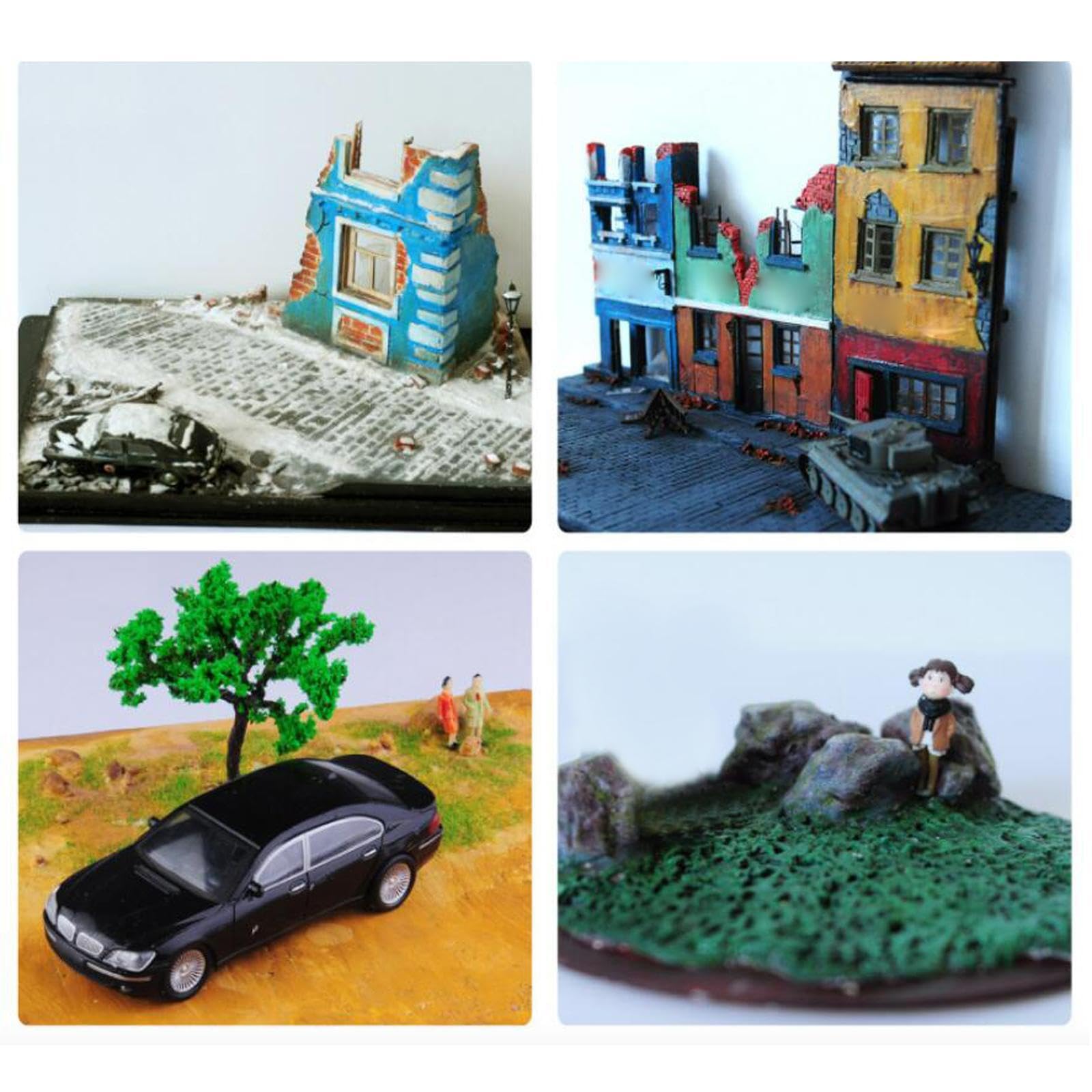 QLECXZI Modellismo su pannelli di, artigianato essenziale per innovare la base del diorama e paesaggi naturali, scene architettoniche e diorami. I materiali