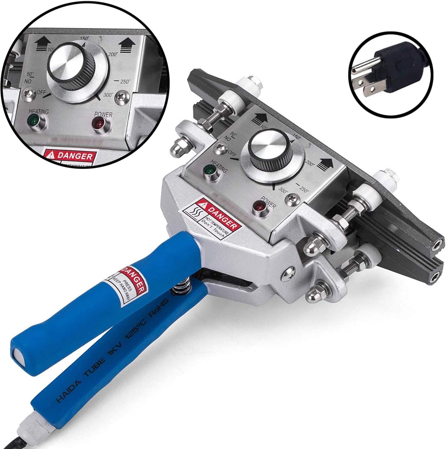 RENJJPBO Heat Crimp Sealer, Hand Held Crimp Sealer, Portable Hand Crimper Sealer, for Foil Bag Kraft Bag, Mylar Bag