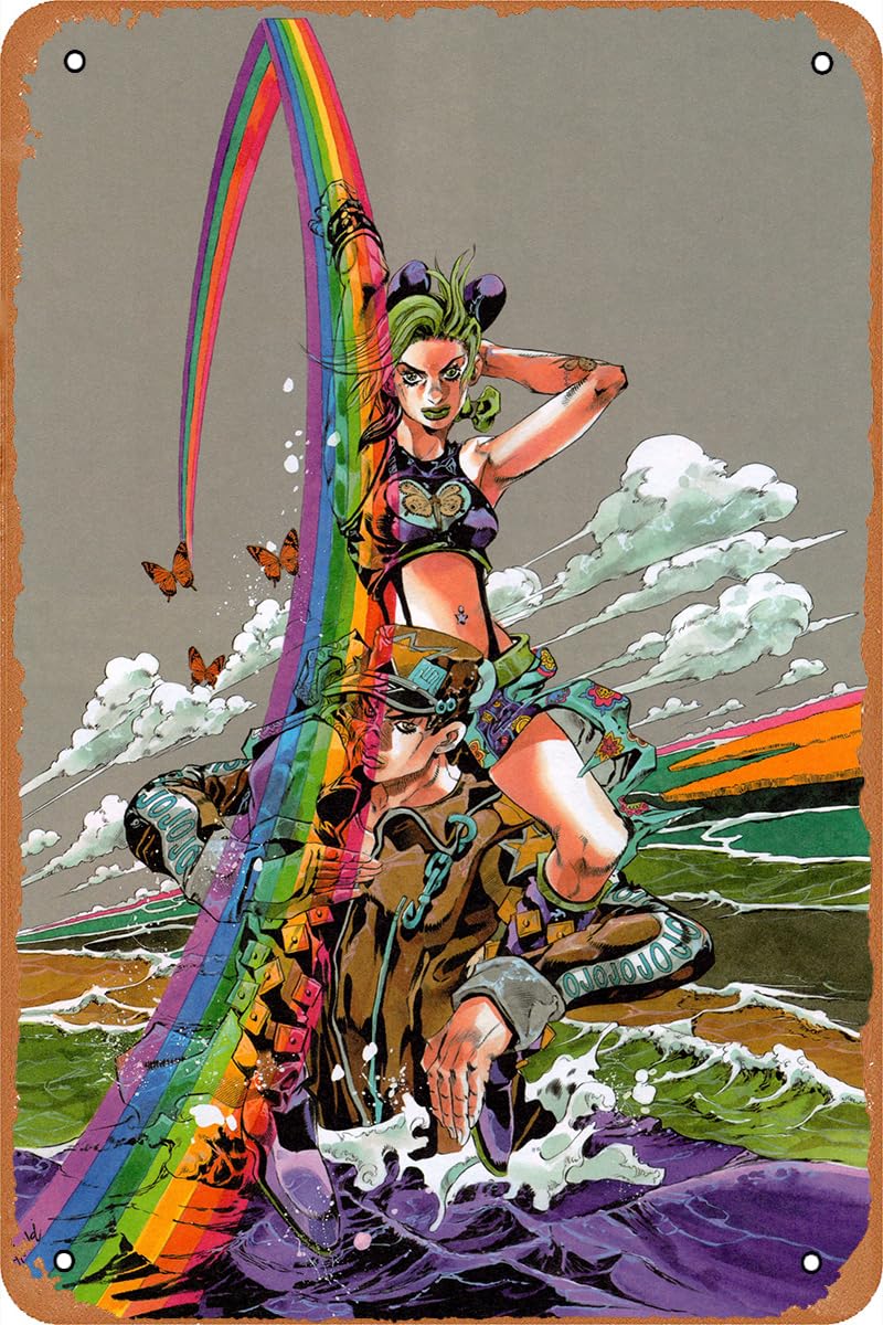 Amazon.com: JoJo's Bizarre Adventure Poster Vintage Art Tin Metal