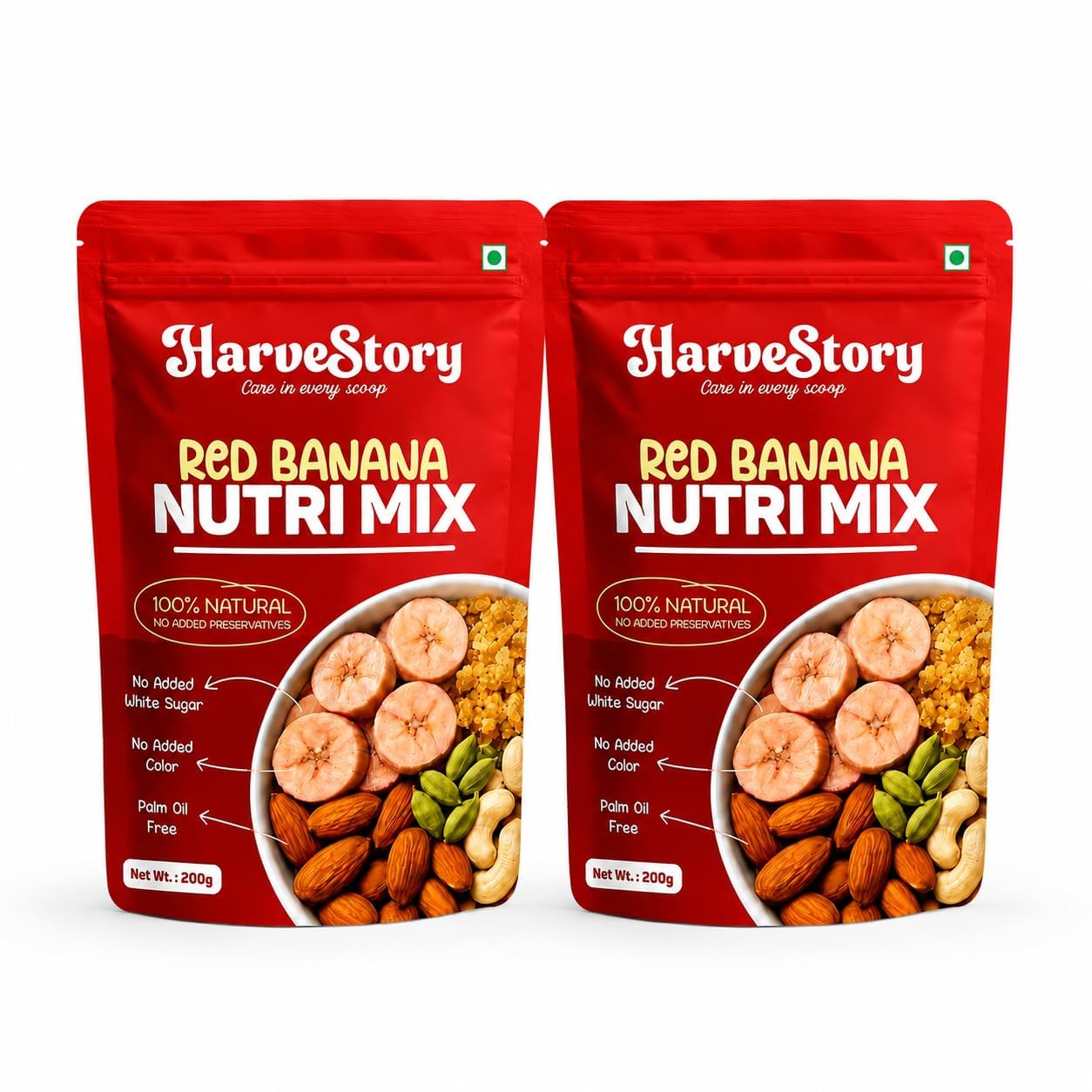 HarveStory Red Banana Nutri Mix Powder 200g | Natural Red Banana Health Drink Mix | Protein & Fibre Rich | No Added Preservatives | Daily Nutrition for Kids & Adults | Pack of 1-image-31