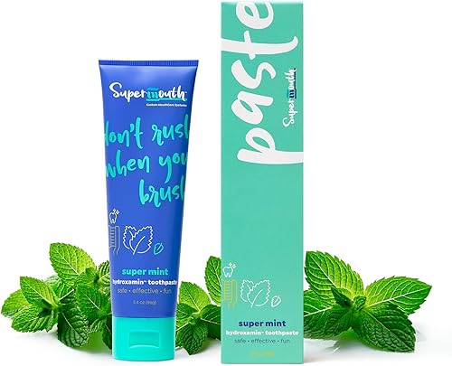 SuperMouth Pasta Dental de Nano Hidroxiapatita – Sin Flúor, Remineralizante, Alivia la Sensibilidad, Blanquea – Desarrollada por Dentistas,