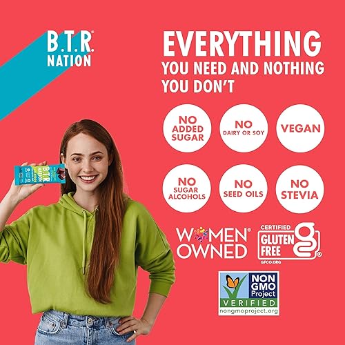 Miniatura 7 de B.T.R. Bar Superfood - Barras de proteína cetogénica, proteína vegana a base de plantas, alimentos bajos en carbohidratos, bajas en calorías, sin