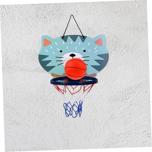Miniatura 2 de ERINGOGO Juego de 1 juego de basquetbol con marco para tablero de baloncesto para niños, aros de baloncesto para colgar en la puerta, aro de