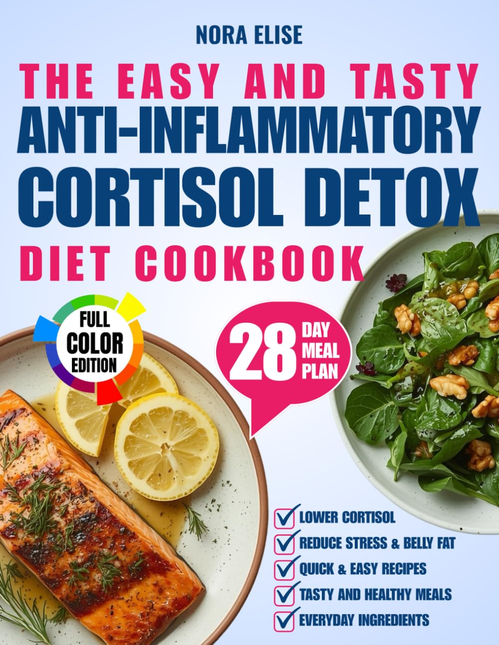 The Easy and Tasty Anti-Inflammatory Cortisol Detox Diet Cookbook: Quick Recipes to Lower Cortisol, Reduce Stress & Belly Fat, and Heal Inflammation