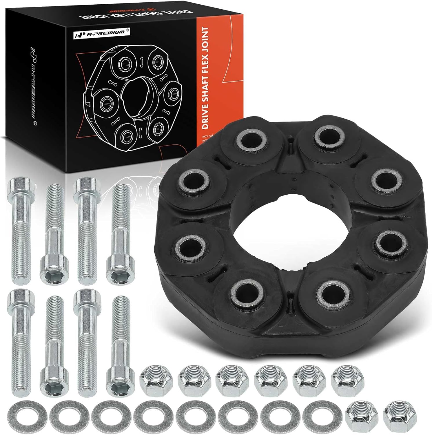 A-Premium Front or Rear Driveshaft Coupler Flex Joint Coupling Compatible with Mercedes-Benz E320, E55 AMG, E550, E63 AMG, S55 AMG, S600, S65 AMG, CLS55 AMG, CLS550, CLS63 AMG, CL55 AMG CL600 CL65 AMG