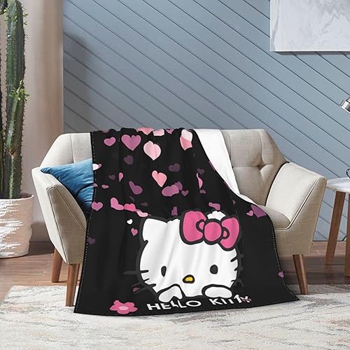 Miniatura 7 de Bonita manta de dibujos animados súper suave para dormitorio, sala de estar, cama, sofá auto, 60 x 50 pulgadas