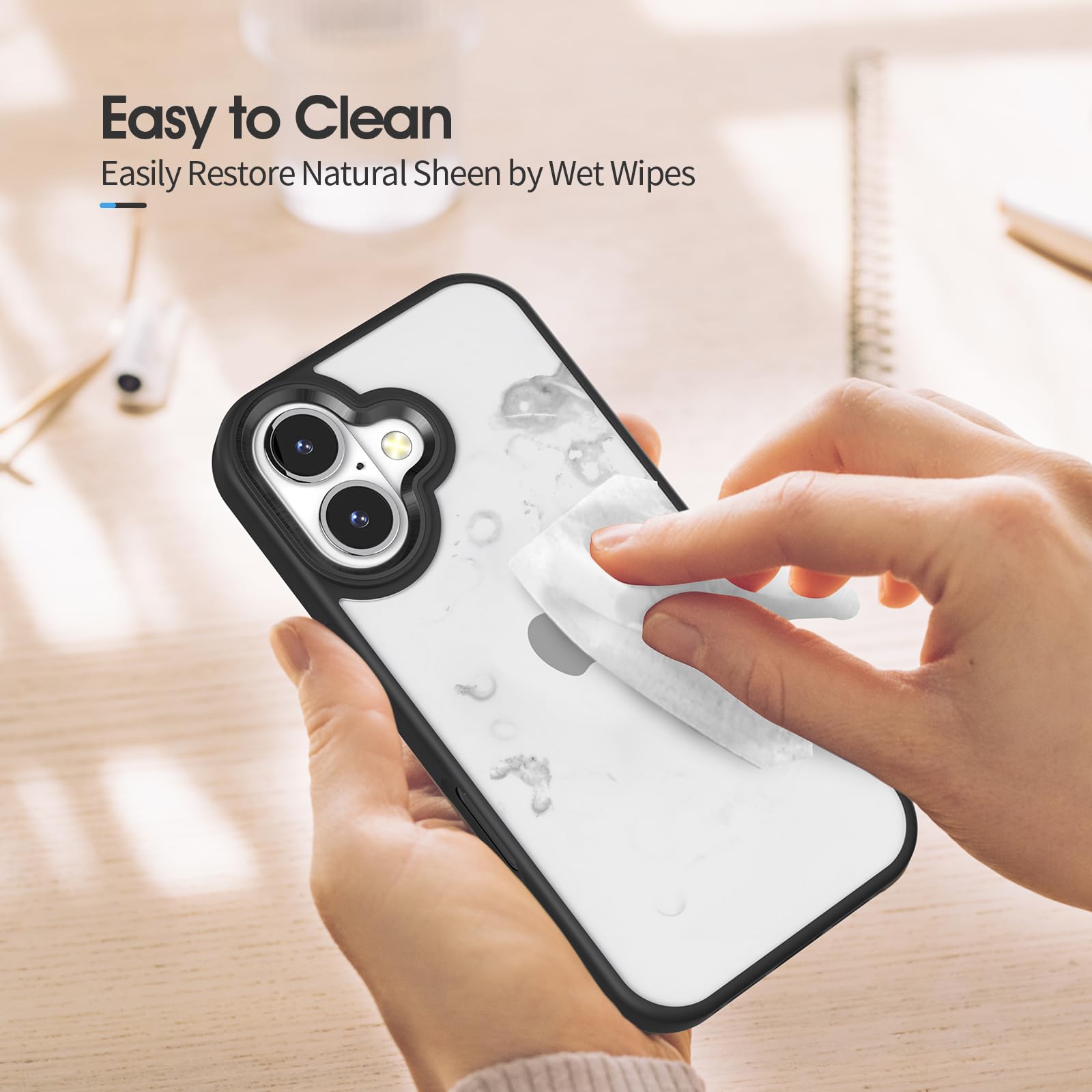 Amazon.com: Gatita for iPhone 16 Case Clear Black, Men' Clear Back