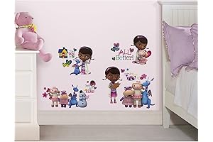 RoomMates Disney Doc McStuffins Peel and Stick Wall Decals: Brighten Up Your...