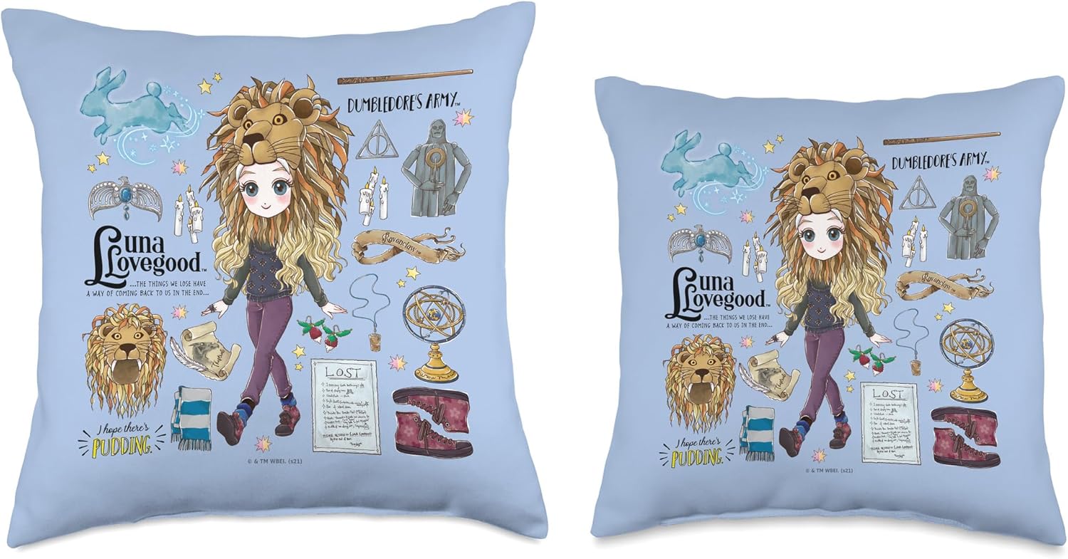 Harry Potter The Eccentric Luna Lovegood Throw Pillow