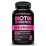 Biotin 10000MCG Hair Vitamins For Hair Growth Women | Canadian-Made | Promotes Healthy Skin & Nail