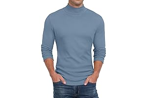 Men's Light Blue Turtleneck: Elegance Meets Comfort