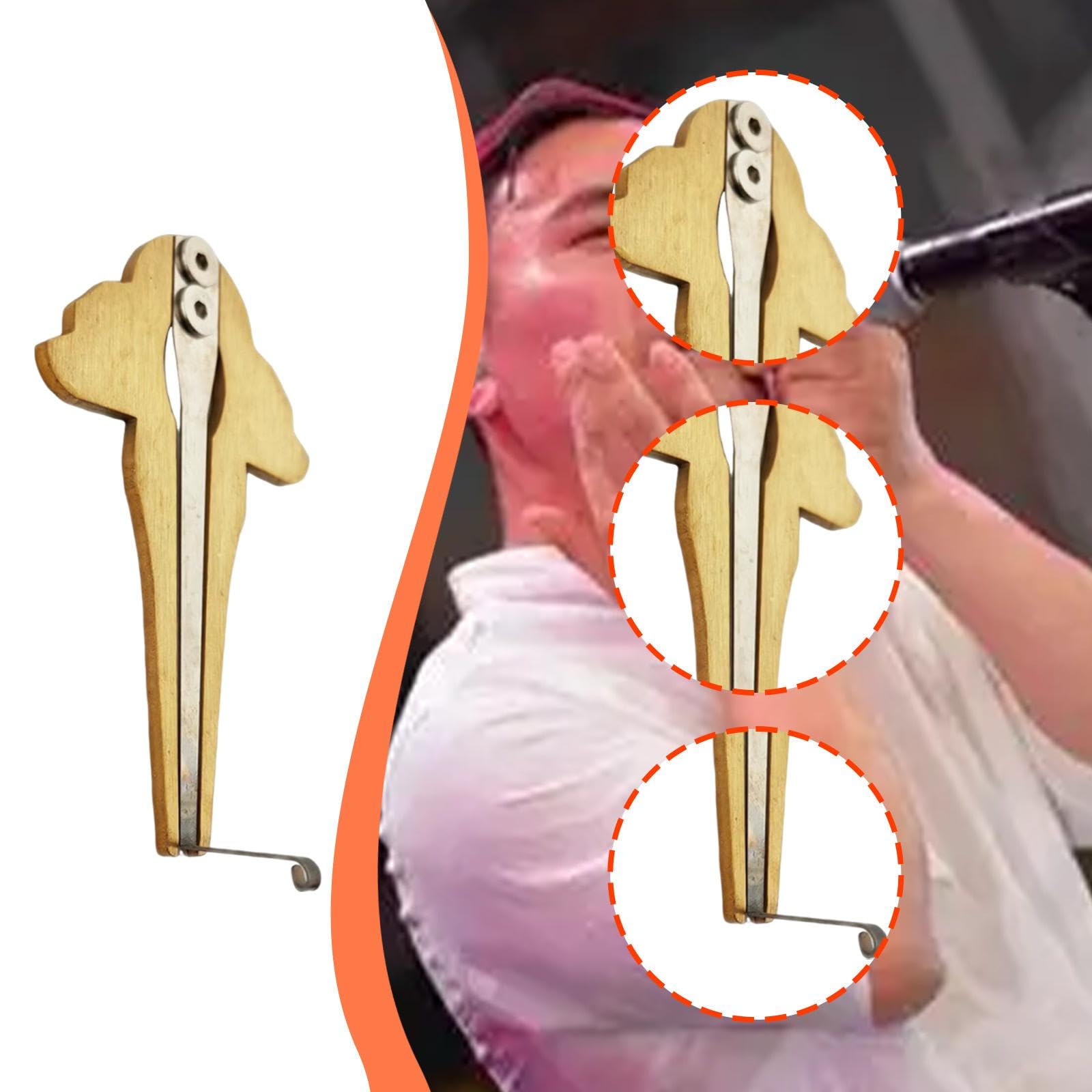 F Fityle Guimbarde (Guimbarde Juive), Sonorité magnifique, Instrument de Musique Folklorique Facile à Jouer, Instrument à Mâchoire Métal, Cadeau créatif,pour Adultes et Enfants, Triangle d'Or