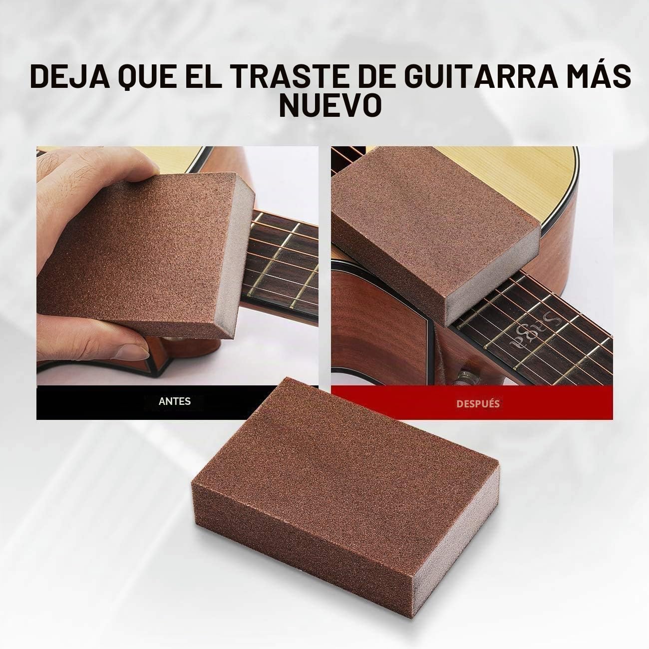 Kit de 45 piezas de herramientas de reparación y mantenimiento de guitarra, Bprtcra juego de herramientas de reparación de guitarra, kit de herramientas de cuidado y limpieza de guitarra, kit de