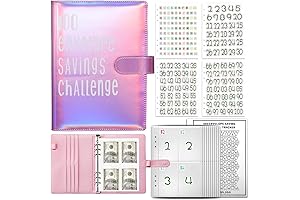Pink Money Saving Budget Binder with Envelopes