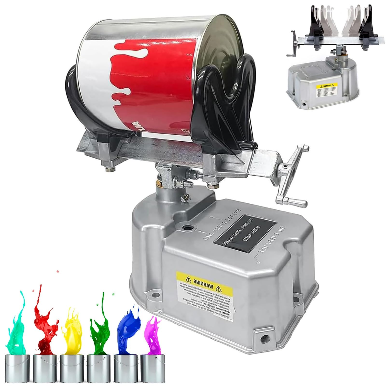 Mezclador de pintura neumático, máquina agitadora de pintura accionada por aire, abrazadera ajustable, 0,2-0,6 Mpa, 500 veces/min, para pinturas y acuarelas