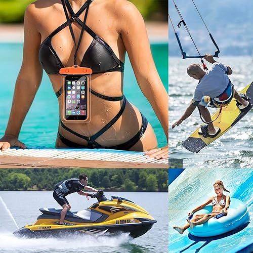 Miniatura 7 de ORIbox Bolsa impermeable para teléfono con funda decorativa luminosa para iPhone 12 11 Pro Max XS Max XR X 8 7 6S Plus SE 2020 12 mini Galaxy Pixel,