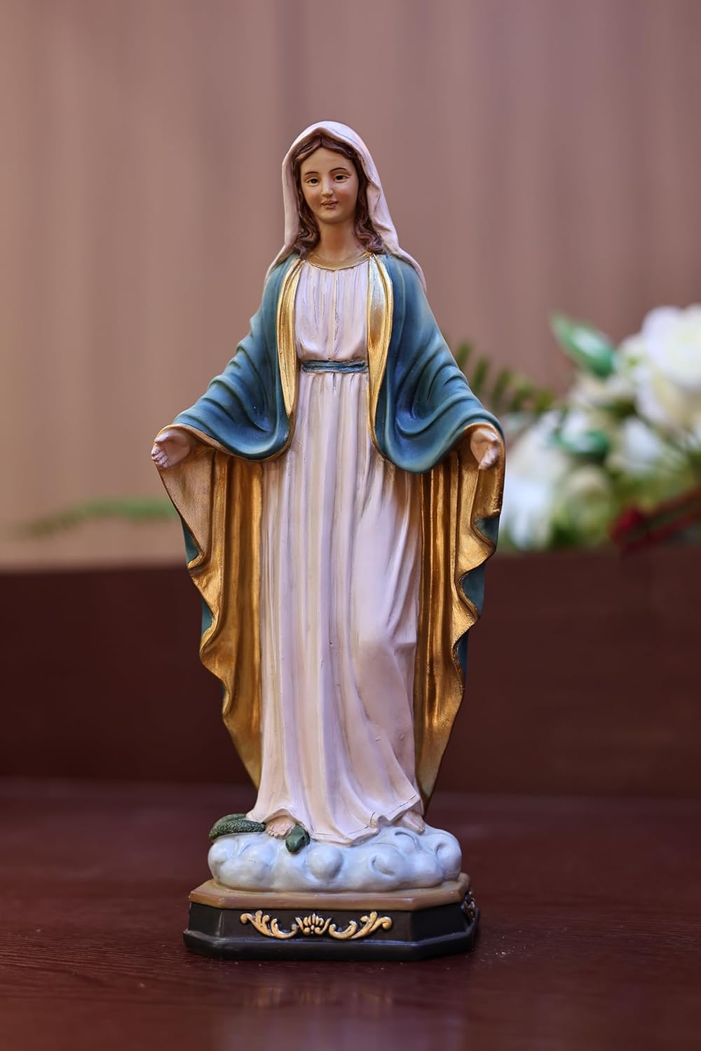 Hi-Line Gift Ltd. 24in Virgin Mary Figure Statue Religious Decor Indoor/Outdoor