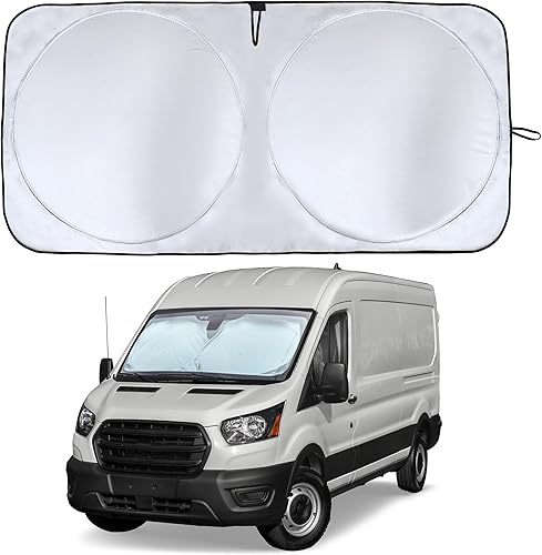 Vista 11 de EcoNour Parasol para parabrisas delantero para Jeep Wrangler, Gladiator, Rubicon, XS (60 x 21 pulgadas)