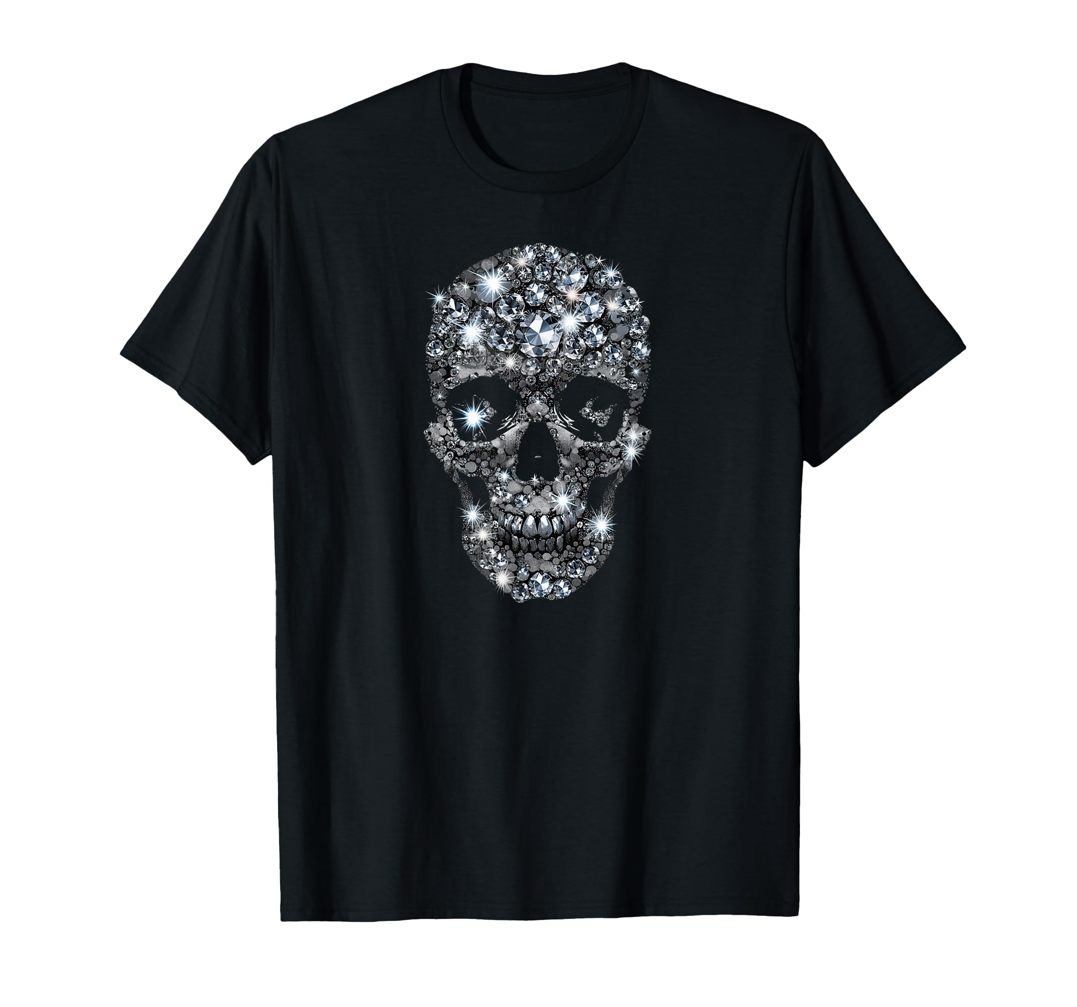 Skull Made in Diamonds - Graphic Design T-Shirt
