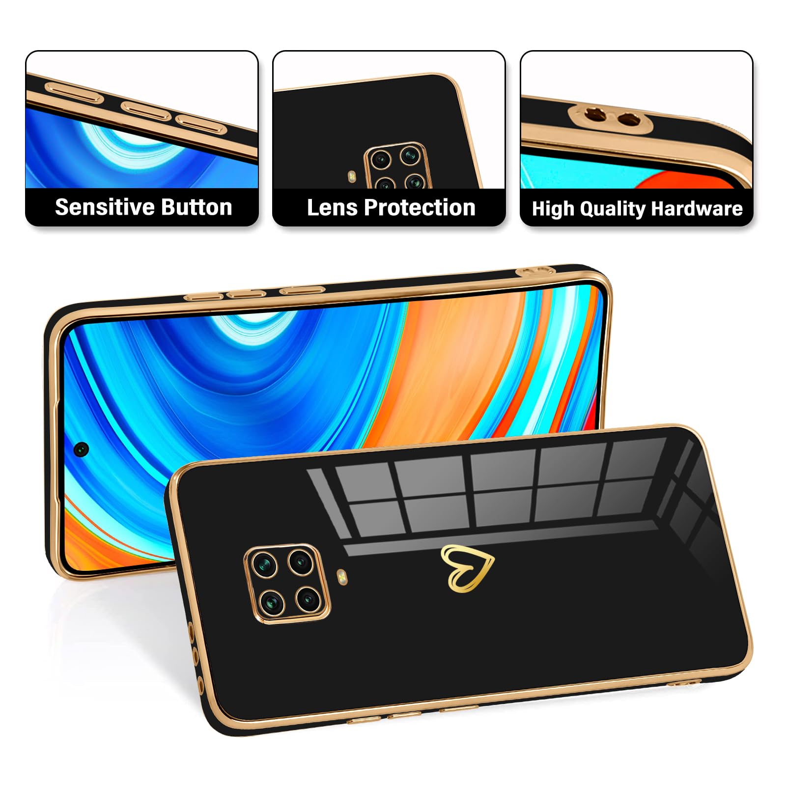 GOKEN Cover for Xiaomi Redmi Note 13 Pro 5G / Poco X6 5G, Case in Soft