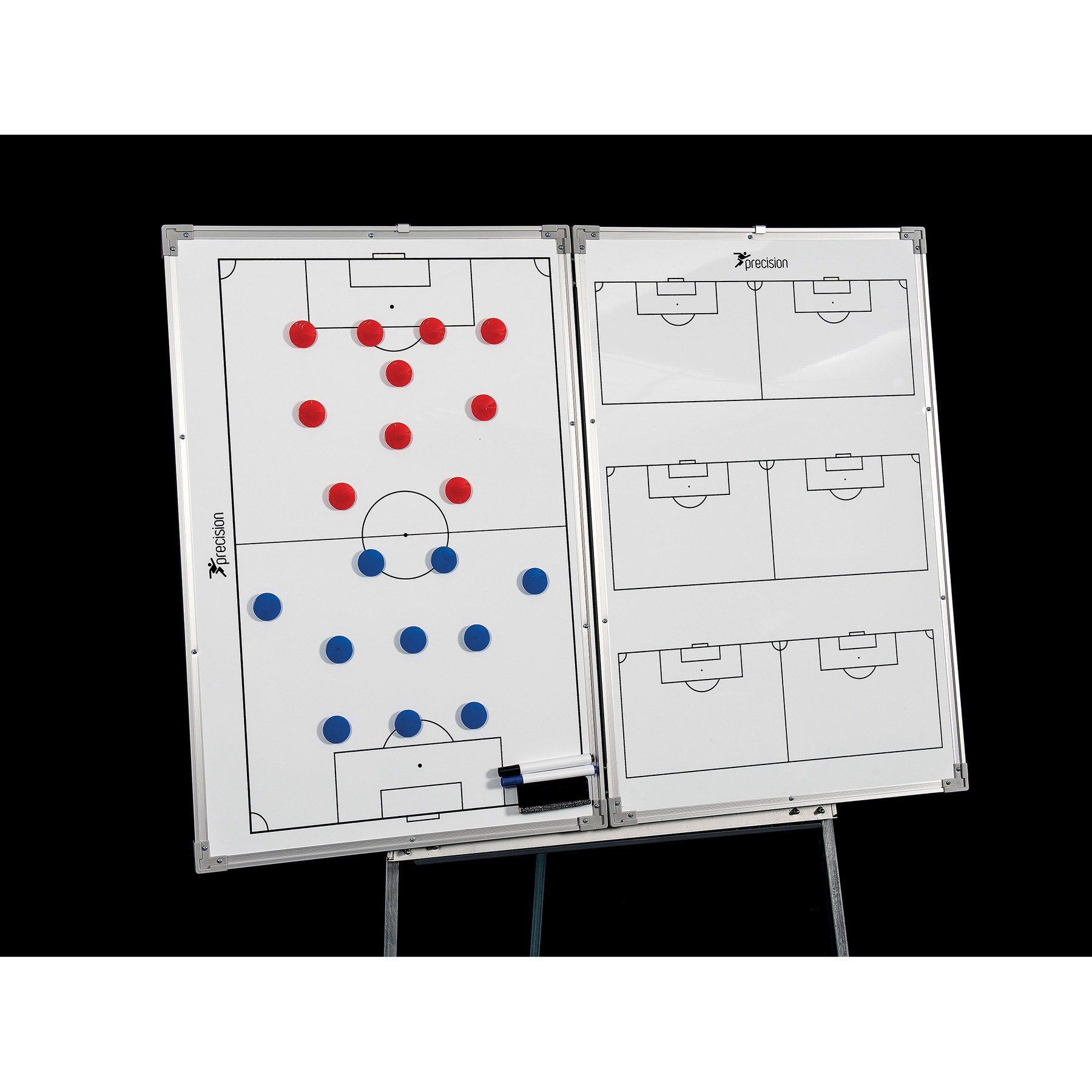 Precision - Tableau de tactiques (90 cm x 120 cm) (Blanc/Gris/Noir)