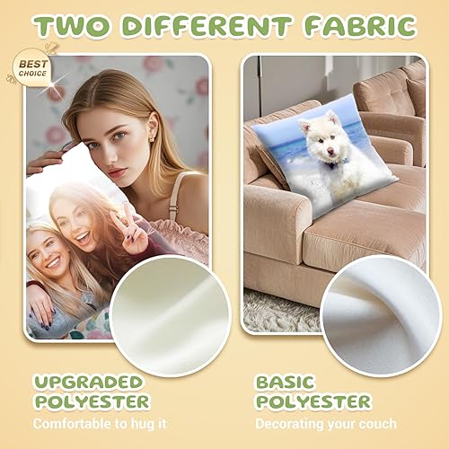 Miniatura 4 de Bemaystar Almohada personalizada con imagen Funda de almohada personalizada con foto Regalos personalizados Regalos personalizados
