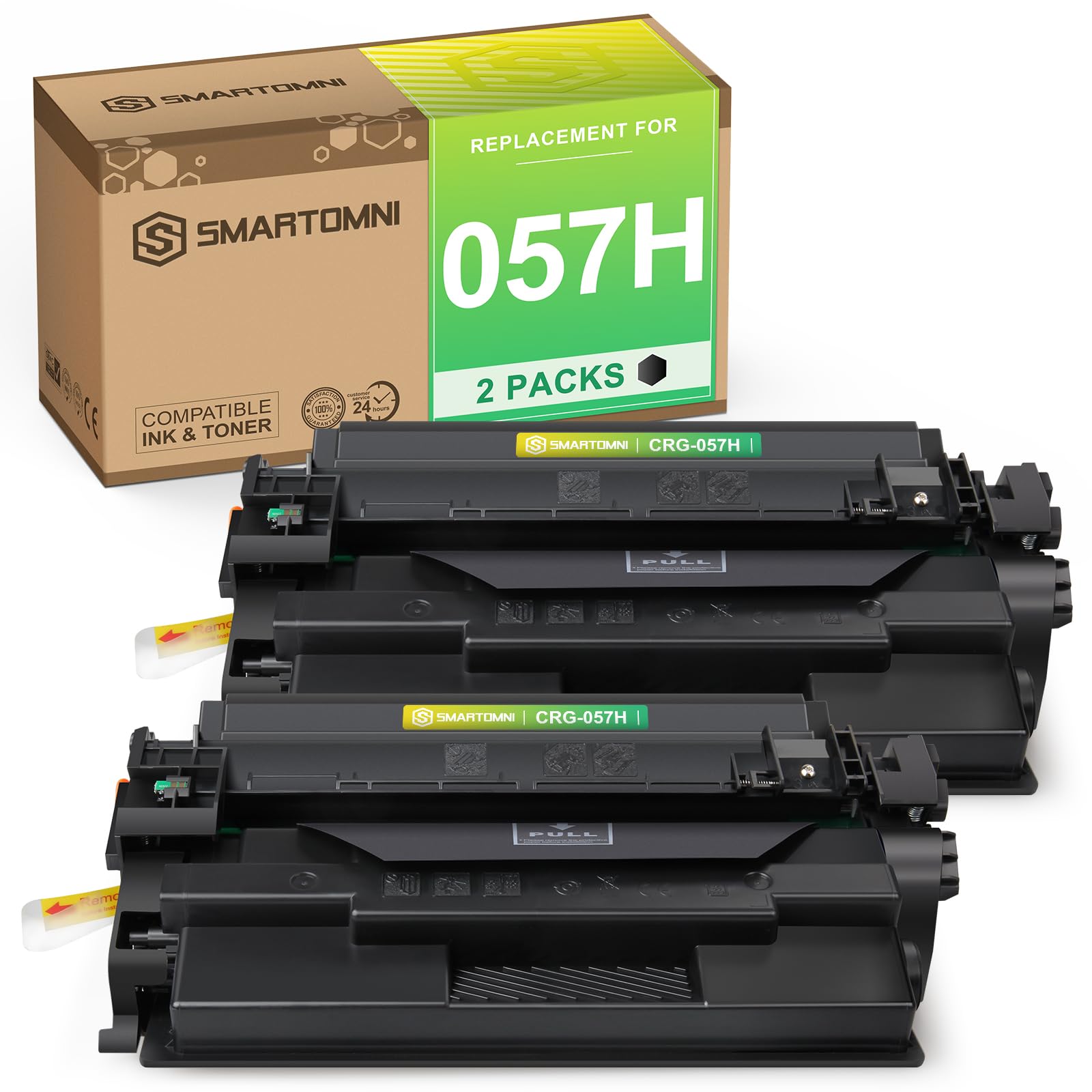 S SMARTOMNI Compatible 057H Toner Cartridge Replacement for Canon 057H 057 CRG-057H for Canon imageCLASS MF445dw LBP226dw MF448dw MF449dw MF455dw