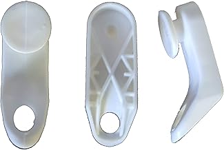 BricoShopping® GANCI SCORREVOLI RINFORZATI per Tende Con Binario estensibile a Ricambio in plastica Bianchi UNIVERSALI PEZZI 50