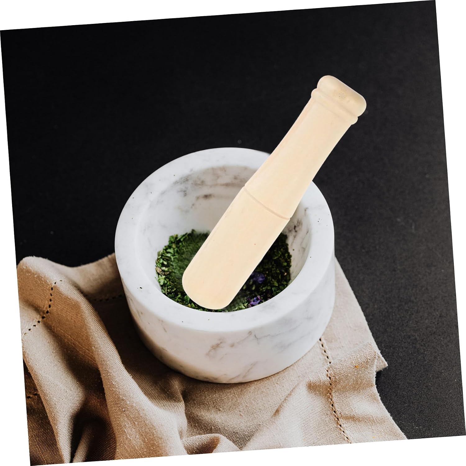 2pcs Wood Pestle for Garlic and Medicine Grinding Stick