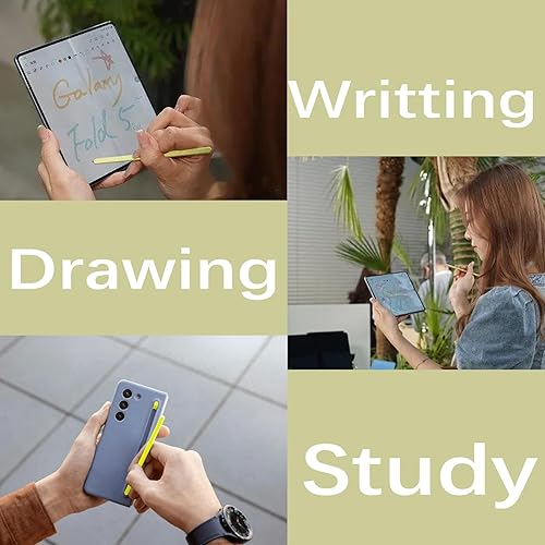 Miniatura 6 de Galaxy Z Fold 5 S Pen para Samsung Galaxy Z Fold5 Stylus Pen y Z Fold 5 S Pen Fold Edition sin Bluetooth + 2 puntas (verde) EJ-PF946BBEGUS