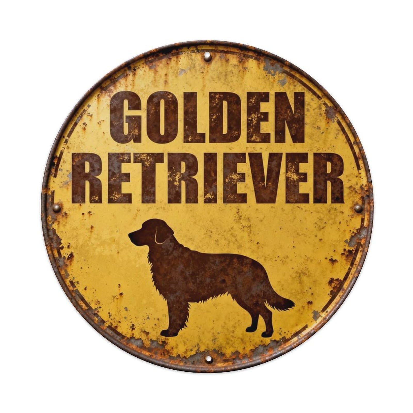 Golden Retriever Metal Tin Sign Plaque
