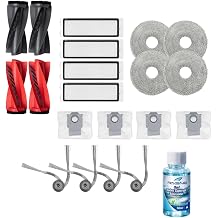 Roborock Qrevo C PRO ile Uyumlu 2 Ana F r a 4 Yan F r a 4 Filtre 4 Mop 1 Deterjan 4 Toz Torbas