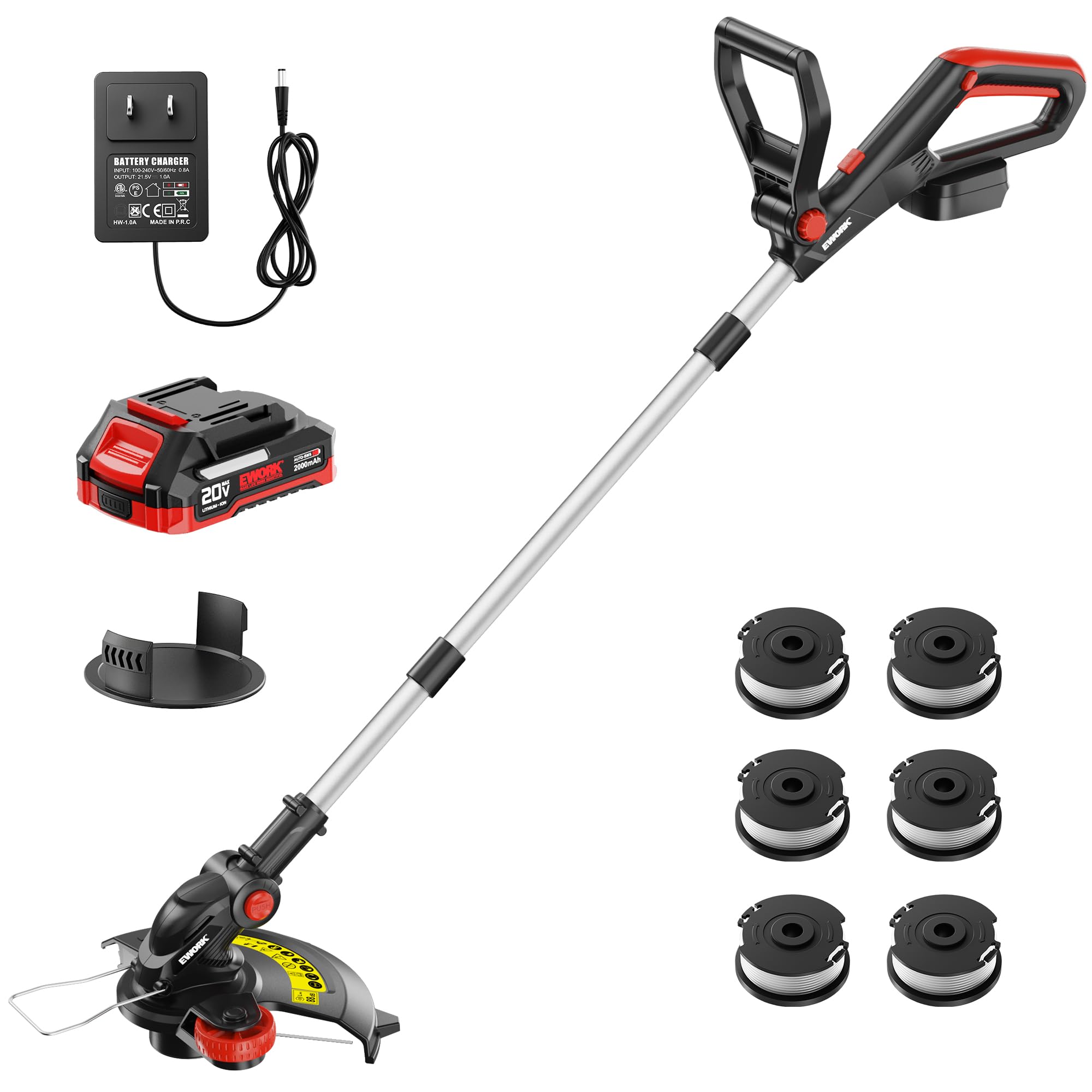 Amazon.com : EWORK 20V Cordless String Trimmer 12-Inch