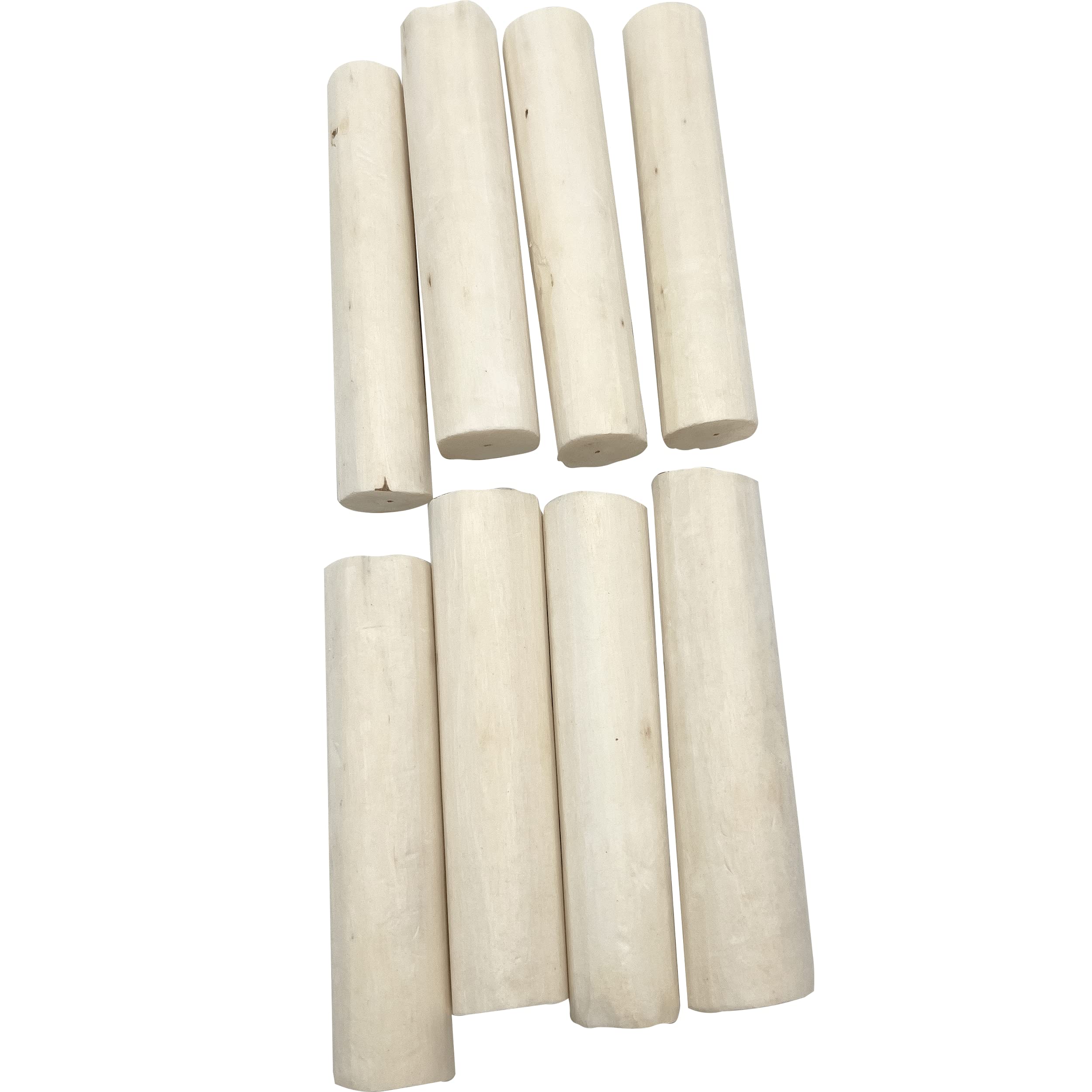 5501 Natural Sola Log PK8 M&M Vogelspielzeug – Groß, leicht zu kauende Holzscheite, ideal für Haustiere jeden Alters, leicht zu greifendes Futter