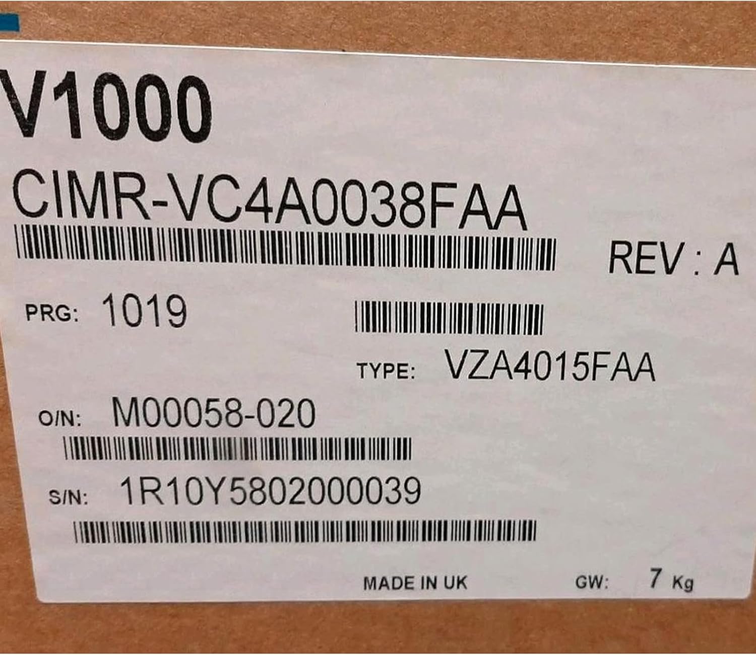 CIMR-VC4A0038FAA Sealed in Box CIMRVC4A0038FAA with Warranty