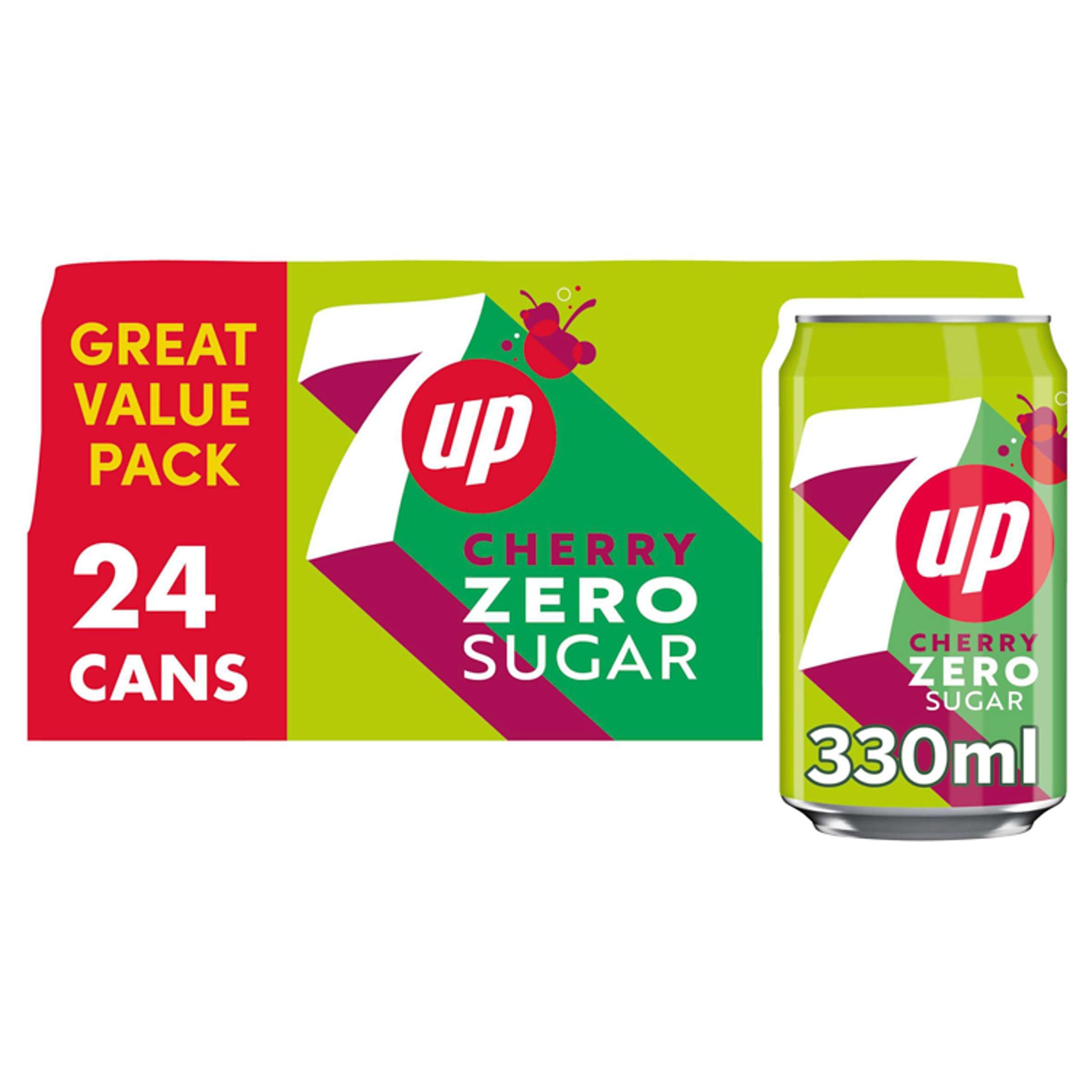 7UP Zero Lemon & Lime Cans 24 x 330ml — view 10