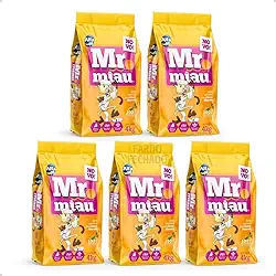 Kit 5 Areia Higiênica Sanitária Para Gatos 4kg Mr Miau Super Premium Natural Alfa Pet