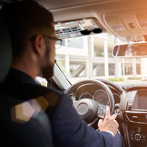 Miniatura 2 de Organizador de visera solar para automóvil, accesorios interiores para automóvil, camión, soporte para visera, cartera para documentos, bolsillo de