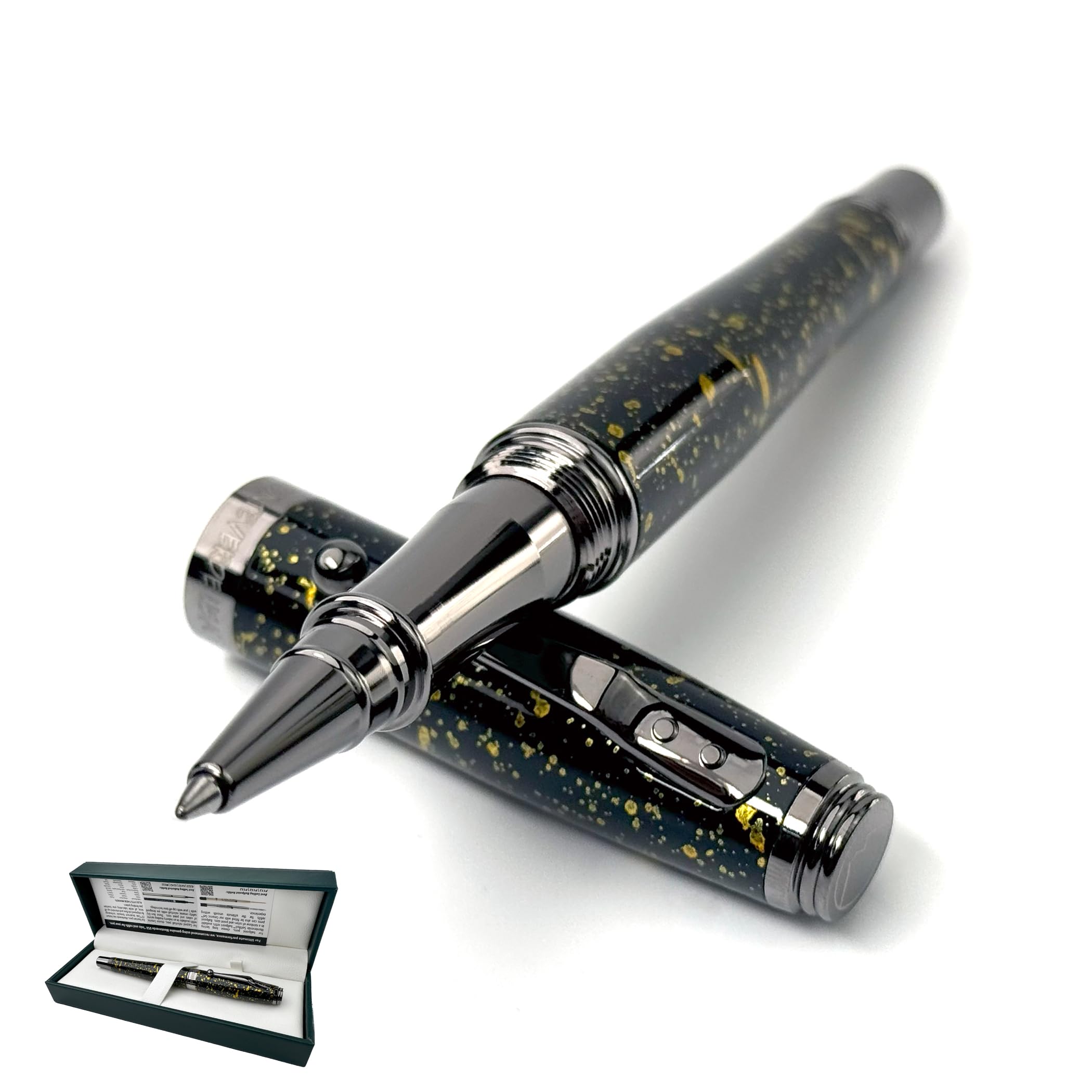 Stylo roller Monteverde finition plaquée multicolore haut de gamme - 7