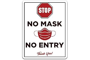 No Mask No Entry Sign - Protect Your Customers and Employees
