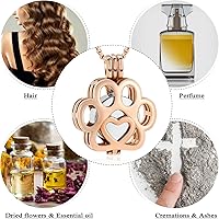 Vista 26 de Oinsi Joyería de Cremación de Mascotas Para Cenizas Para Perro/Gato con Forma de Pata de Acero Inoxidable Medallón Conmemorativo Collar de Urna Mini