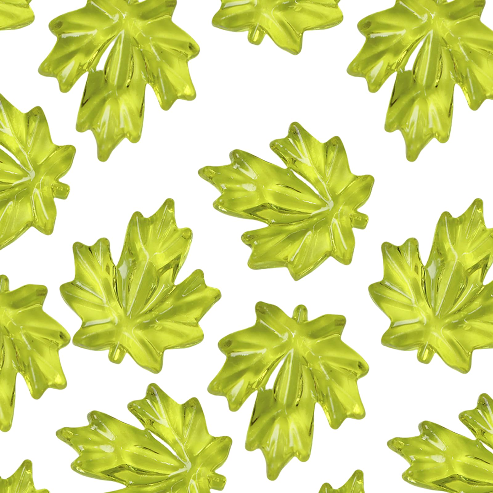 X-Institute Of 120 Acrylic Maple Leafs Thanksgiving Decorations Preschool Educational Counting Accessories Party Supplies Maple Leafs Ornament