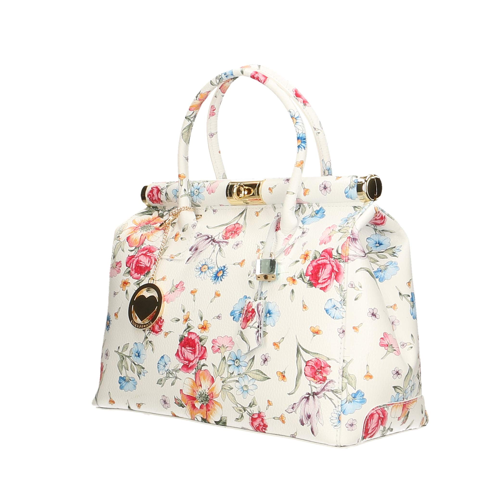 Chicca Borse Bag Borsa Bauletto a Mano in Pelle Made in Italy 35x22x15 cm