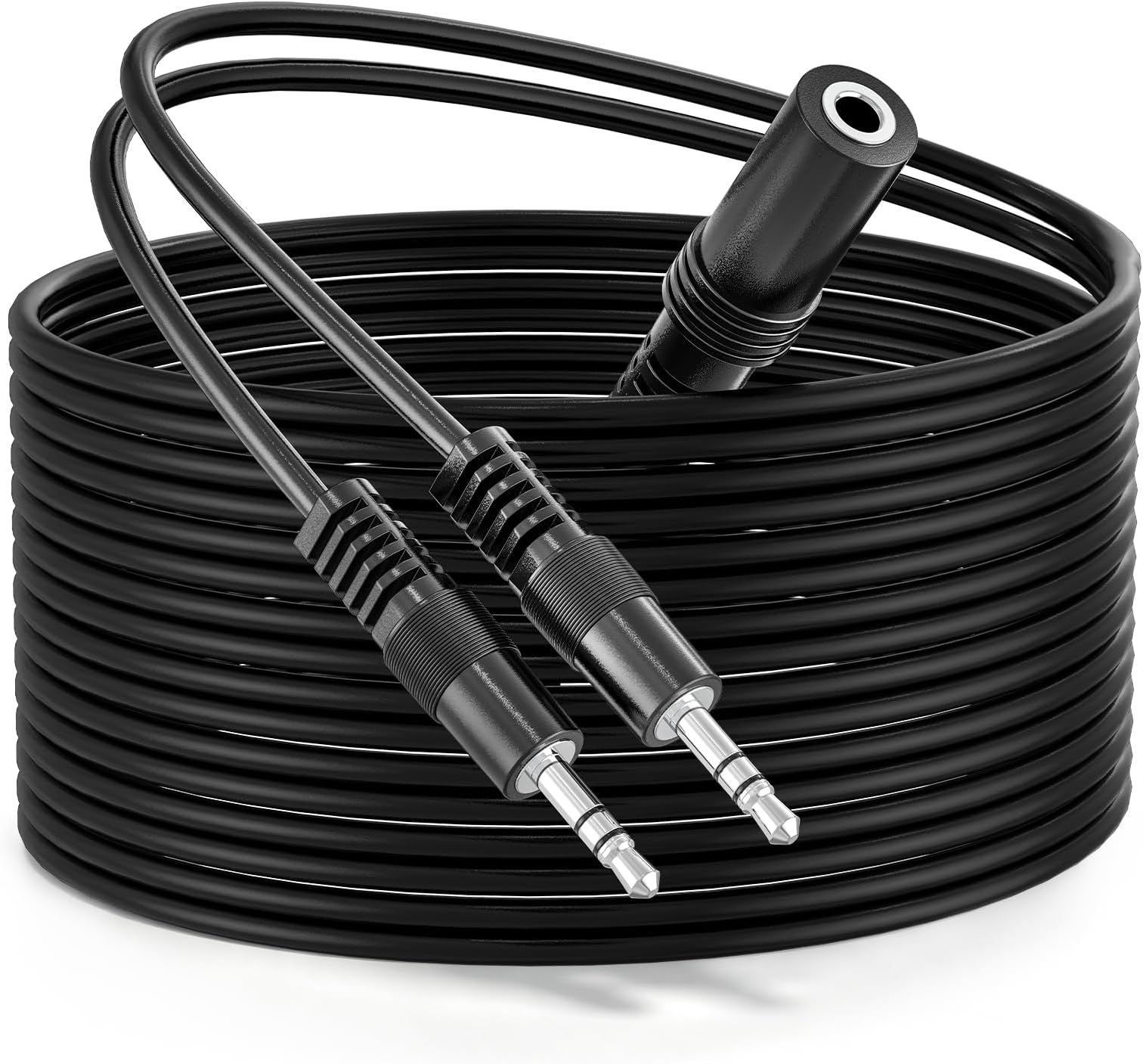3.5mm Audio Splitter Cable, 6-Ft Dual Device AUX Adapter for PC Headphones | Aluminum Connector, Stereo Audio Sharing, PC Laptop Gaming Speaker Headphone Compatible, Plug & Play Design