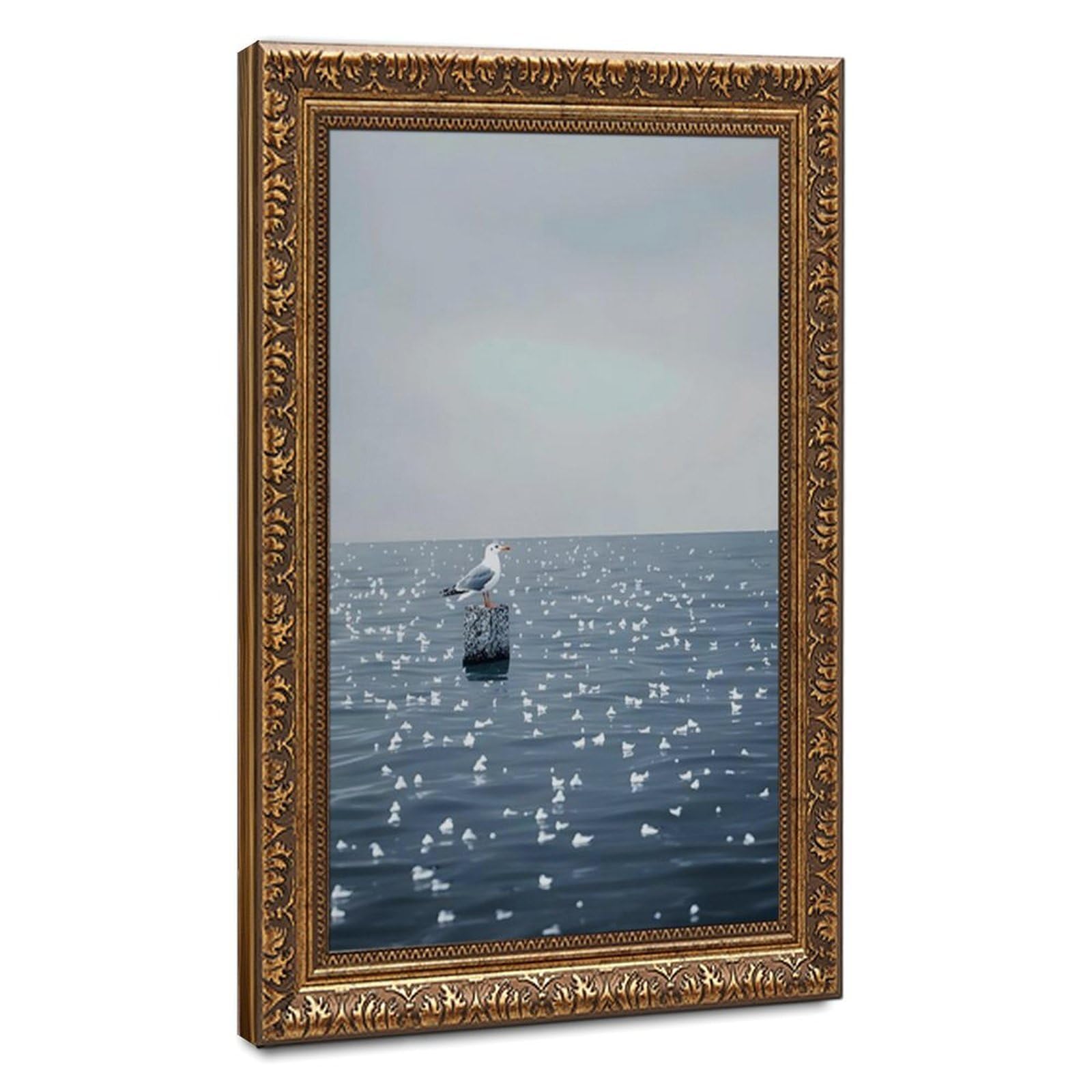 Poster oiseaux de mer cabines de plage déco murale océan - 8