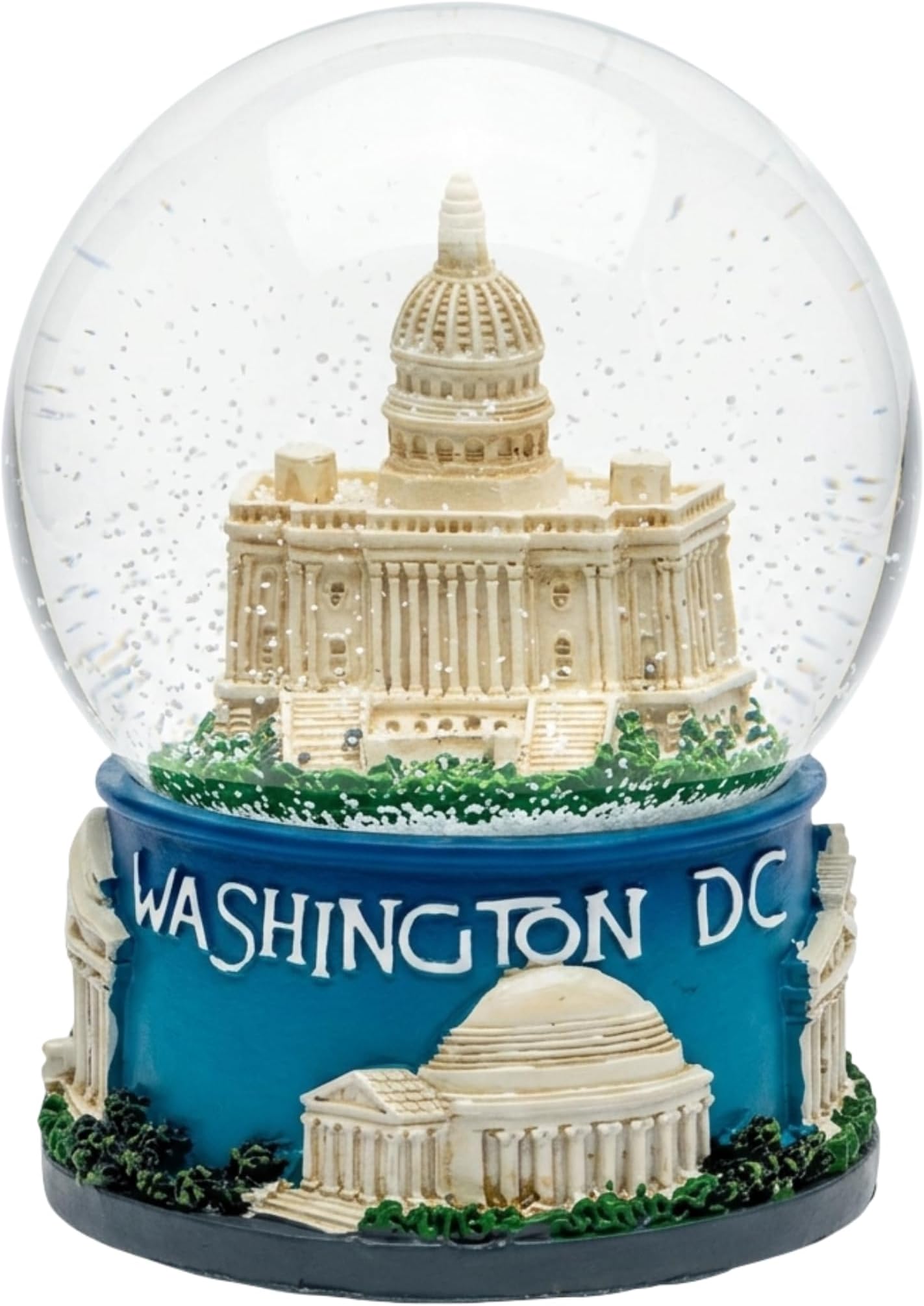 Washington DC Snow Globe Capitol Building DC Monuments 3.5 Inches